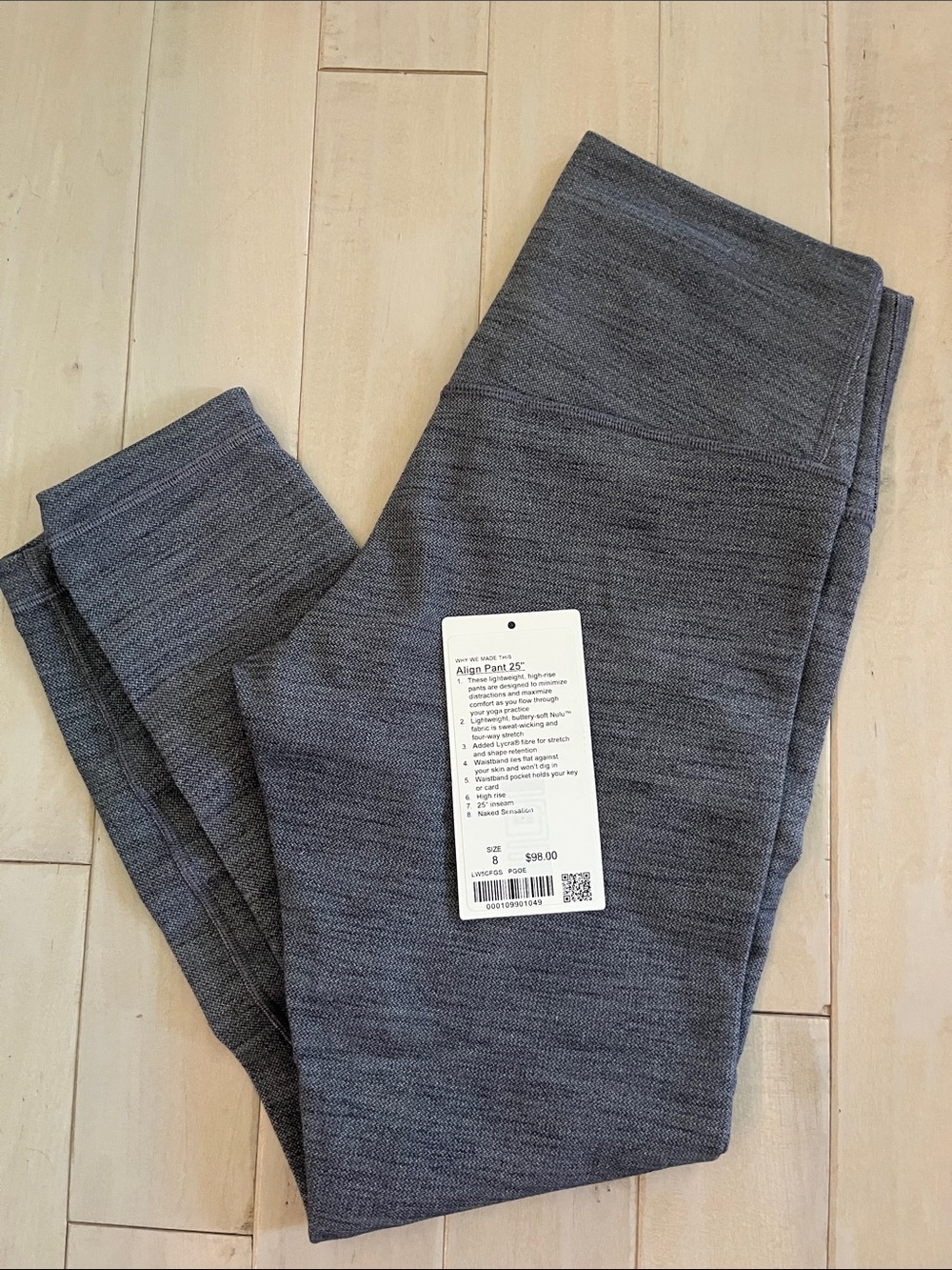 Lululemon Align leggings  25” size 8 LIKE NEW